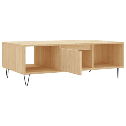 Salontafel 04X60X35 Cm Bewerkt Hout Kleurig Sonoma eiken