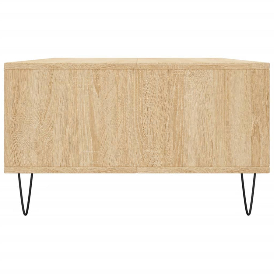 Salontafel 04X60X35 Cm Bewerkt Hout Kleurig Sonoma eiken