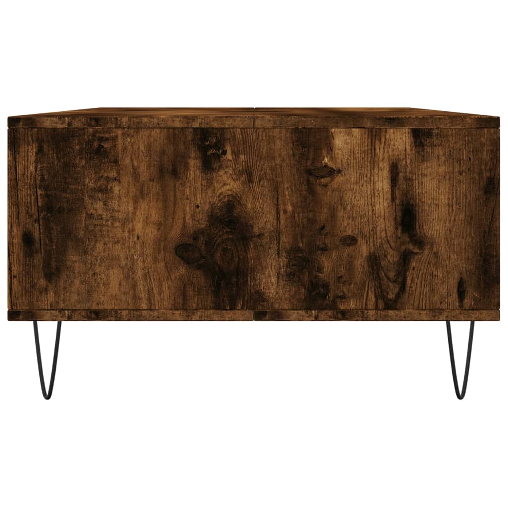 Salontafel 04X60X35 Cm Bewerkt Hout Kleurig Gerookt eiken