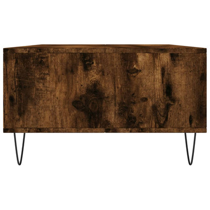 Salontafel 04X60X35 Cm Bewerkt Hout Kleurig Gerookt eiken