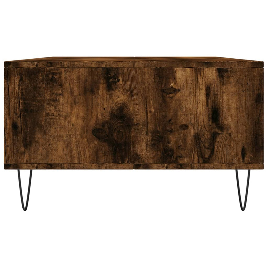 Salontafel 04X60X35 Cm Bewerkt Hout Kleurig Gerookt eiken