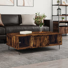 Salontafel 104x60x35 cm bewerkt hout gerookt eiken