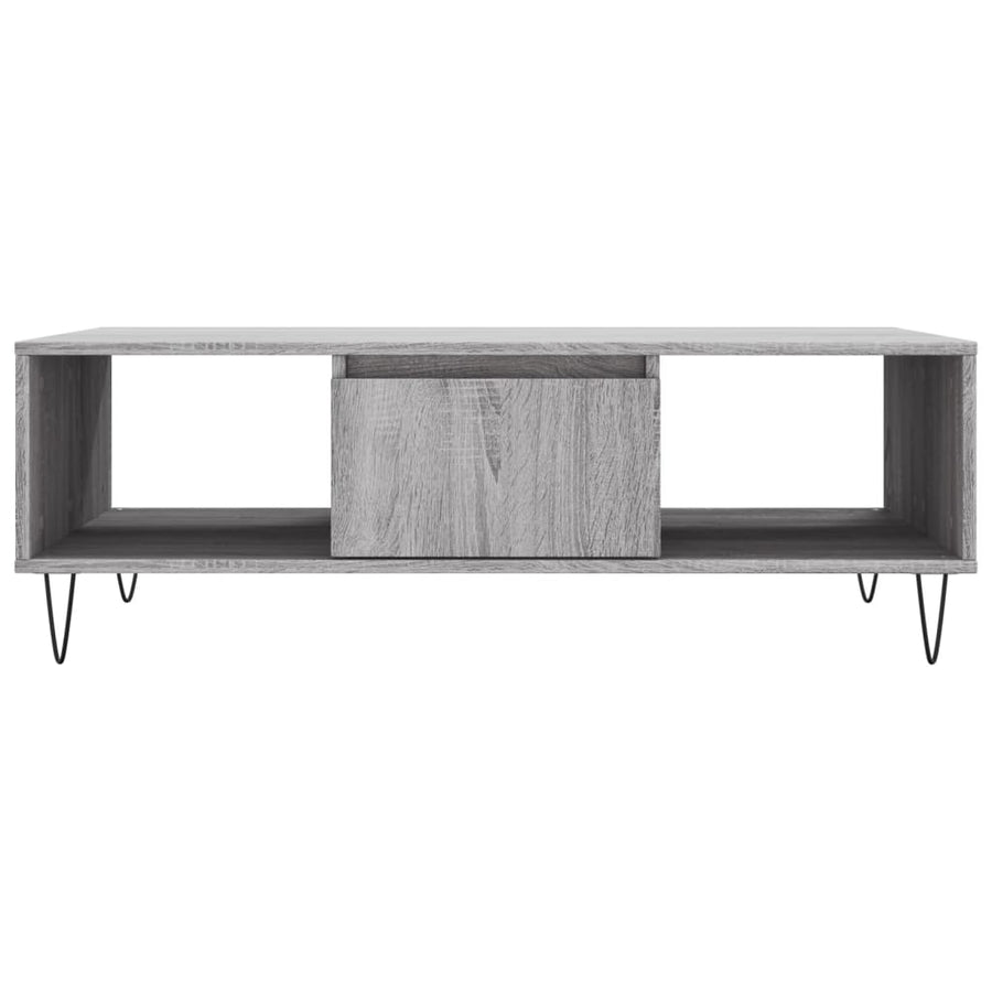 Salontafel 04X60X35 Cm Bewerkt Hout Grijs sonoma