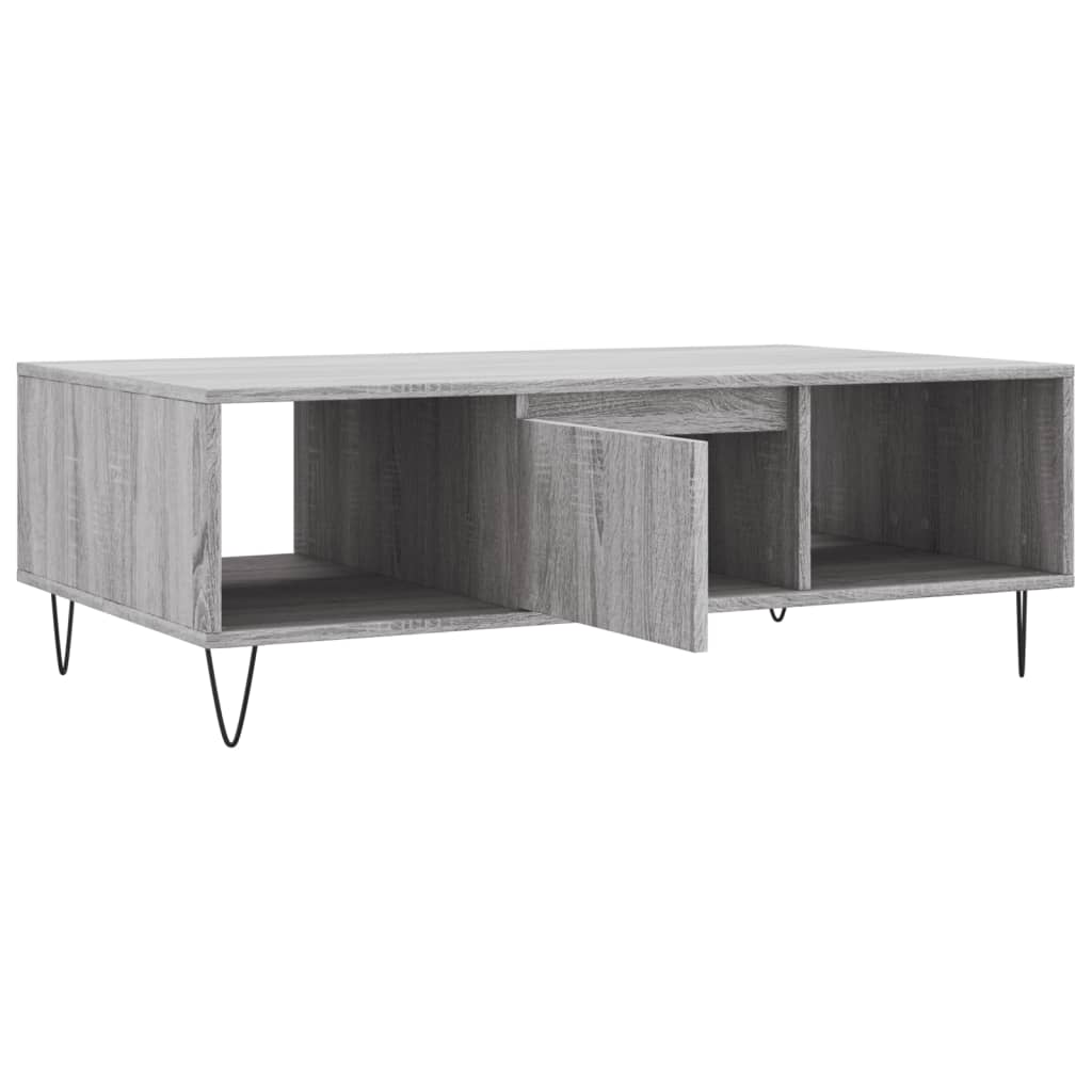 Salontafel 04X60X35 Cm Bewerkt Hout Grijs sonoma