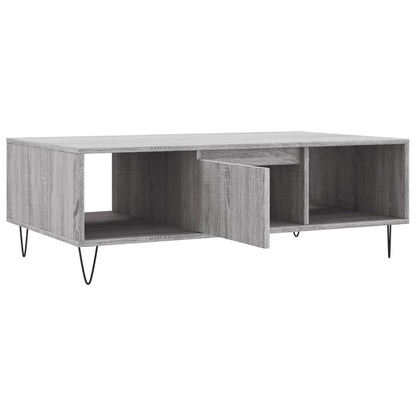 Salontafel 04X60X35 Cm Bewerkt Hout Grijs sonoma