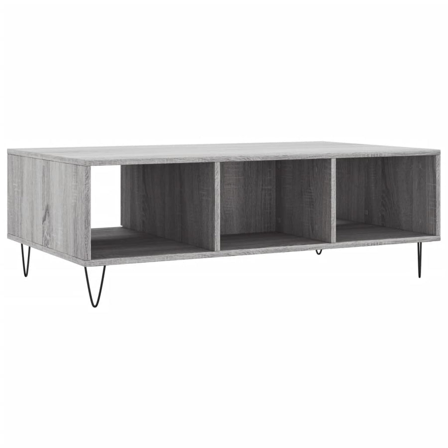 Salontafel 04X60X35 Cm Bewerkt Hout Grijs sonoma