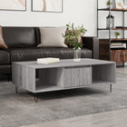 Salontafel 104x60x35 cm bewerkt hout grijs