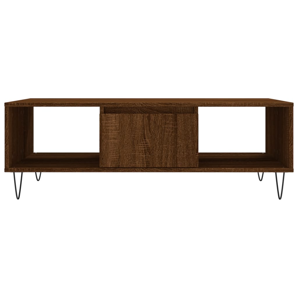 Salontafel 04X60X35 Cm Bewerkt Hout Bruineiken
