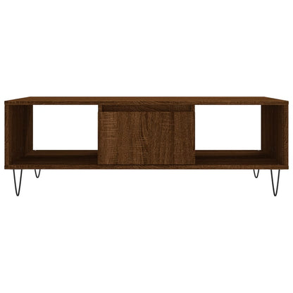 Salontafel 04X60X35 Cm Bewerkt Hout Bruineiken