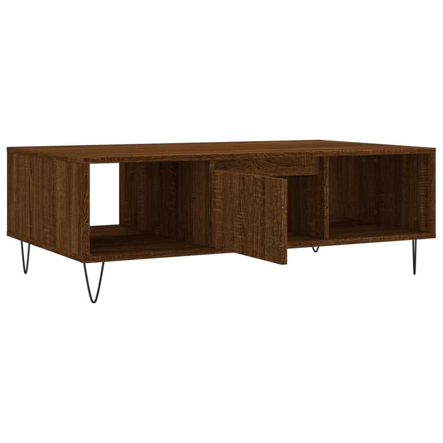 Salontafel 04X60X35 Cm Bewerkt Hout Bruineiken