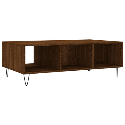 Salontafel 04X60X35 Cm Bewerkt Hout Bruineiken