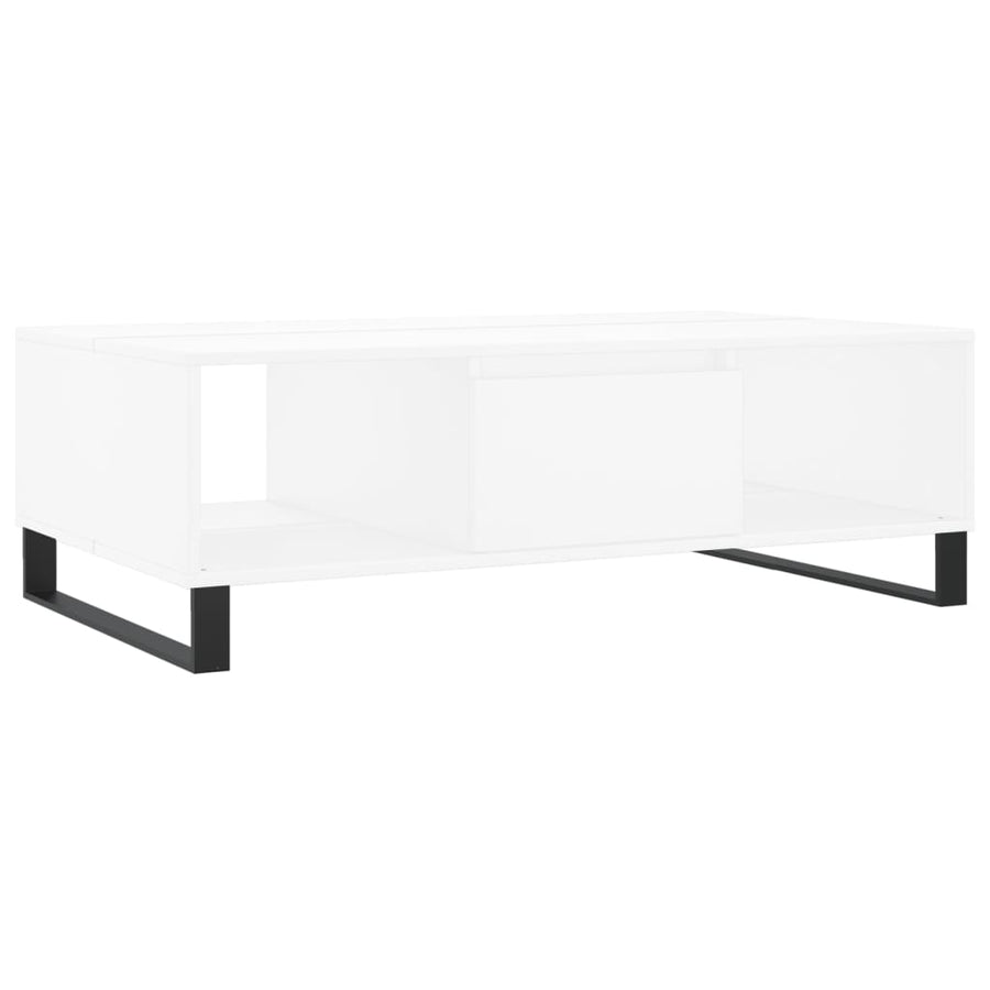 Salontafel 04X60X35 Cm Bewerkt Hout Wit
