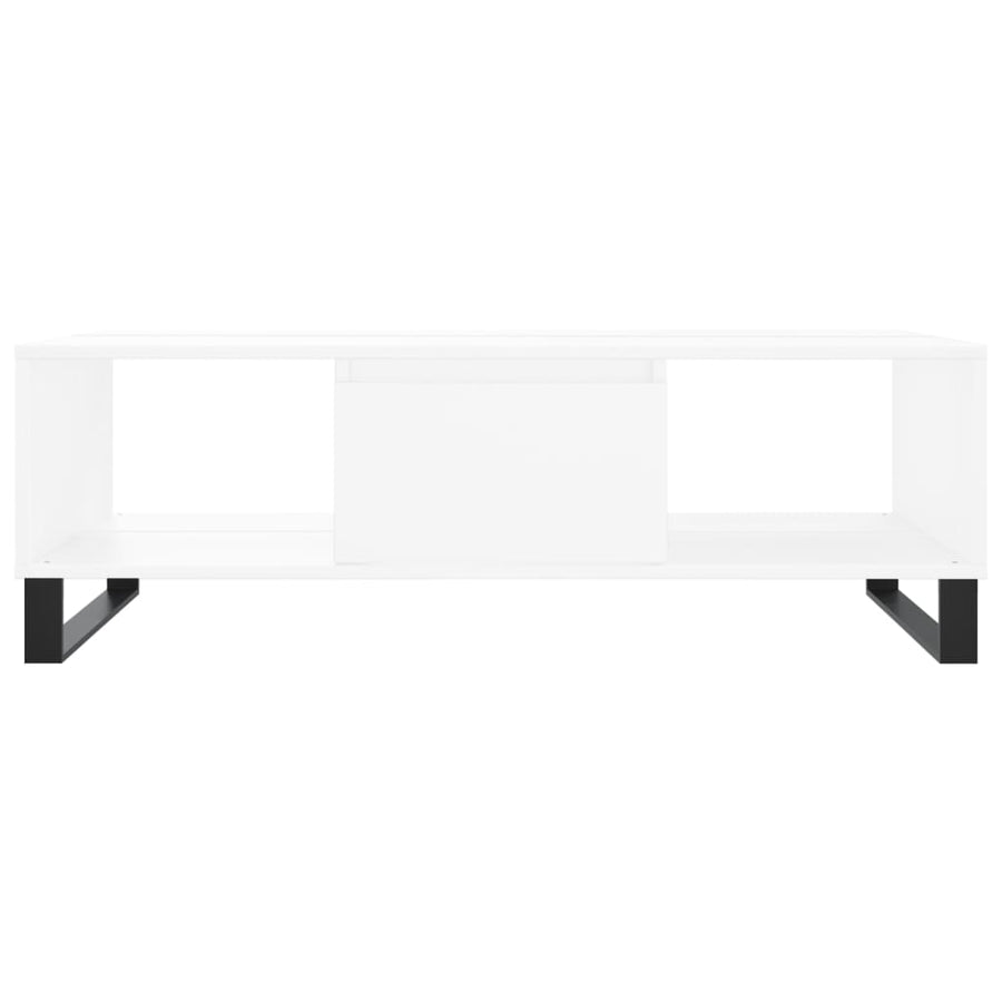 Salontafel 04X60X35 Cm Bewerkt Hout Wit