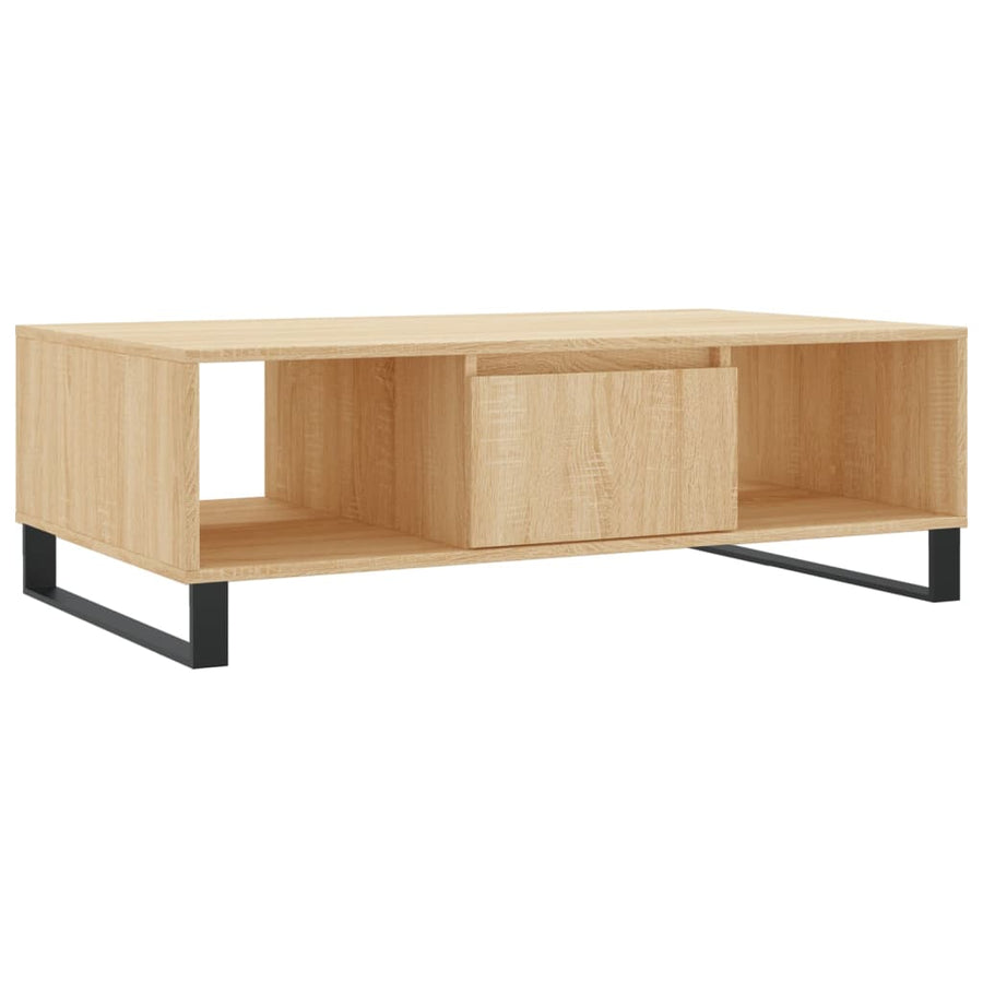 Salontafel 04X60X35 Cm Bewerkt Hout Kleurig Sonoma eiken