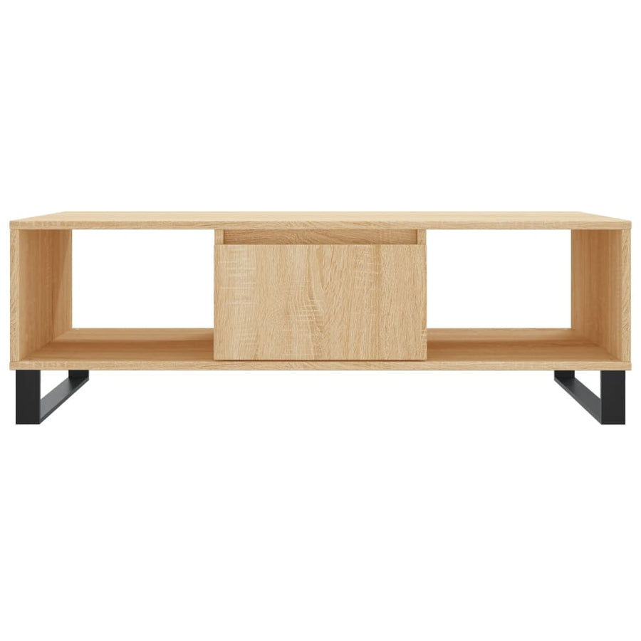 Salontafel 04X60X35 Cm Bewerkt Hout Kleurig Sonoma eiken