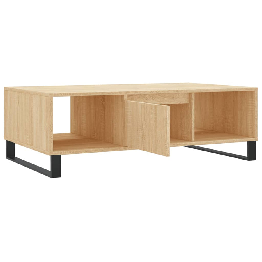 Salontafel 04X60X35 Cm Bewerkt Hout Kleurig Sonoma eiken