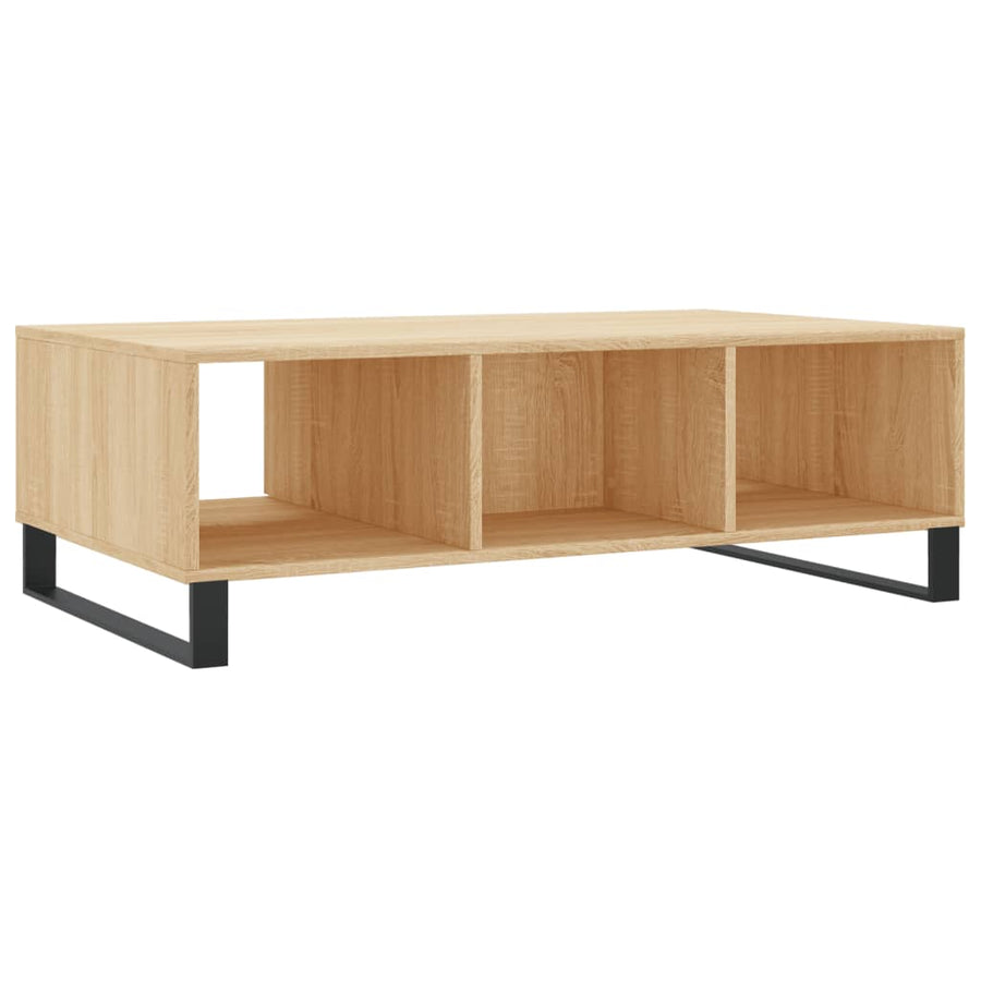 Salontafel 04X60X35 Cm Bewerkt Hout Kleurig Sonoma eiken