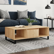 Salontafel 104x60x35 cm bewerkt hout sonoma eiken