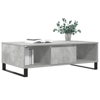 Salontafel 104x60x35 cm bewerkt hout betongrijs