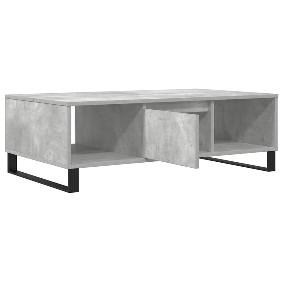 Salontafel 104x60x35 cm bewerkt hout betongrijs