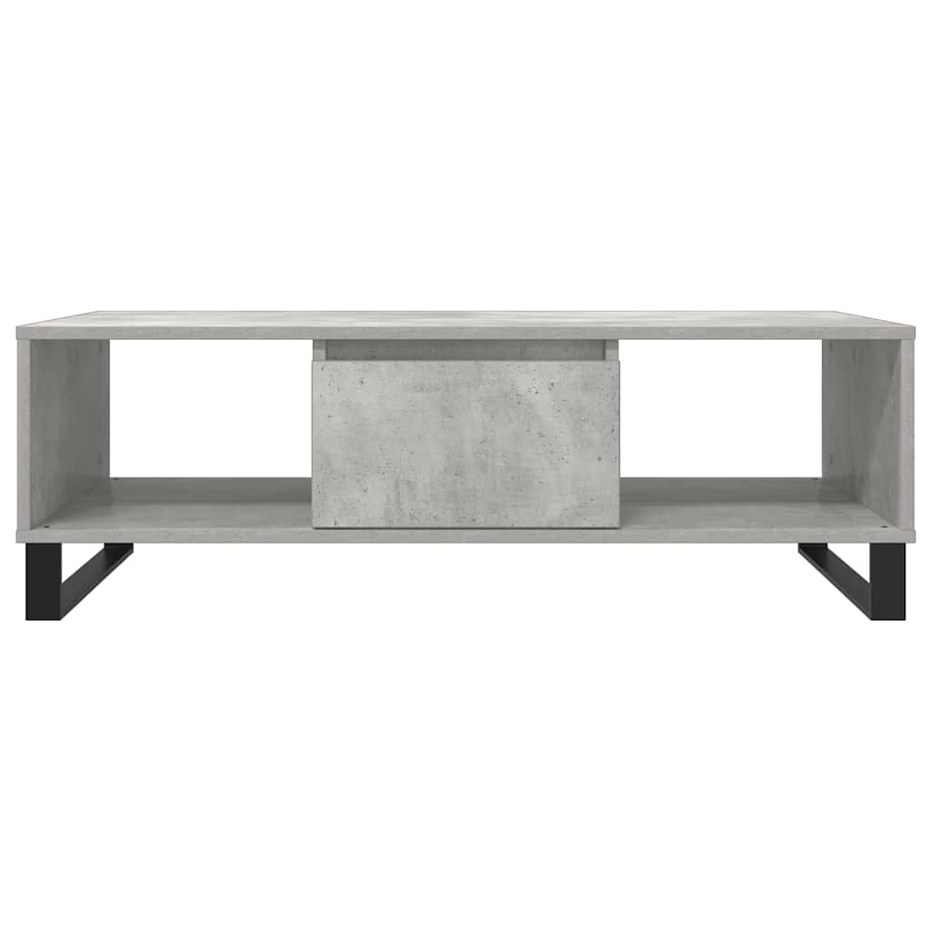 Salontafel 104x60x35 cm bewerkt hout betongrijs