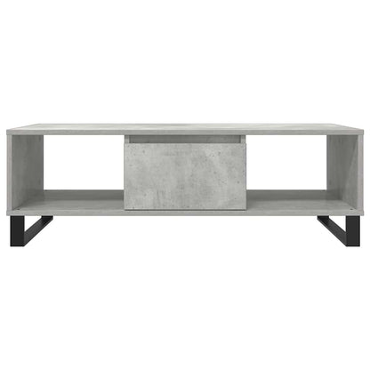Salontafel 104x60x35 cm bewerkt hout betongrijs