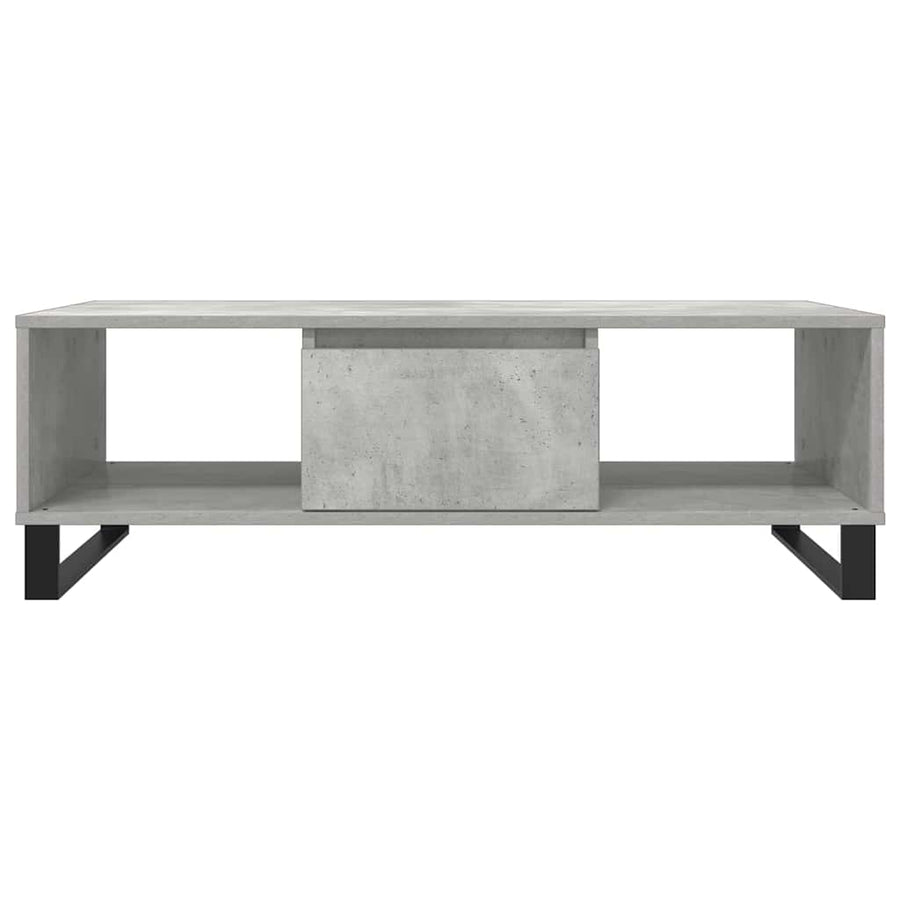 Salontafel 104x60x35 cm bewerkt hout betongrijs