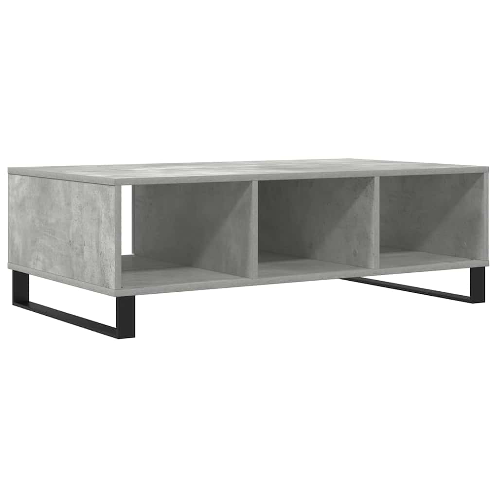 Salontafel 104x60x35 cm bewerkt hout betongrijs