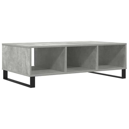 Salontafel 104x60x35 cm bewerkt hout betongrijs