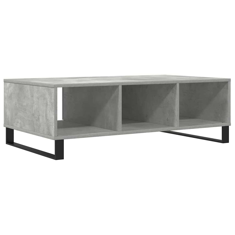 Salontafel 104x60x35 cm bewerkt hout betongrijs