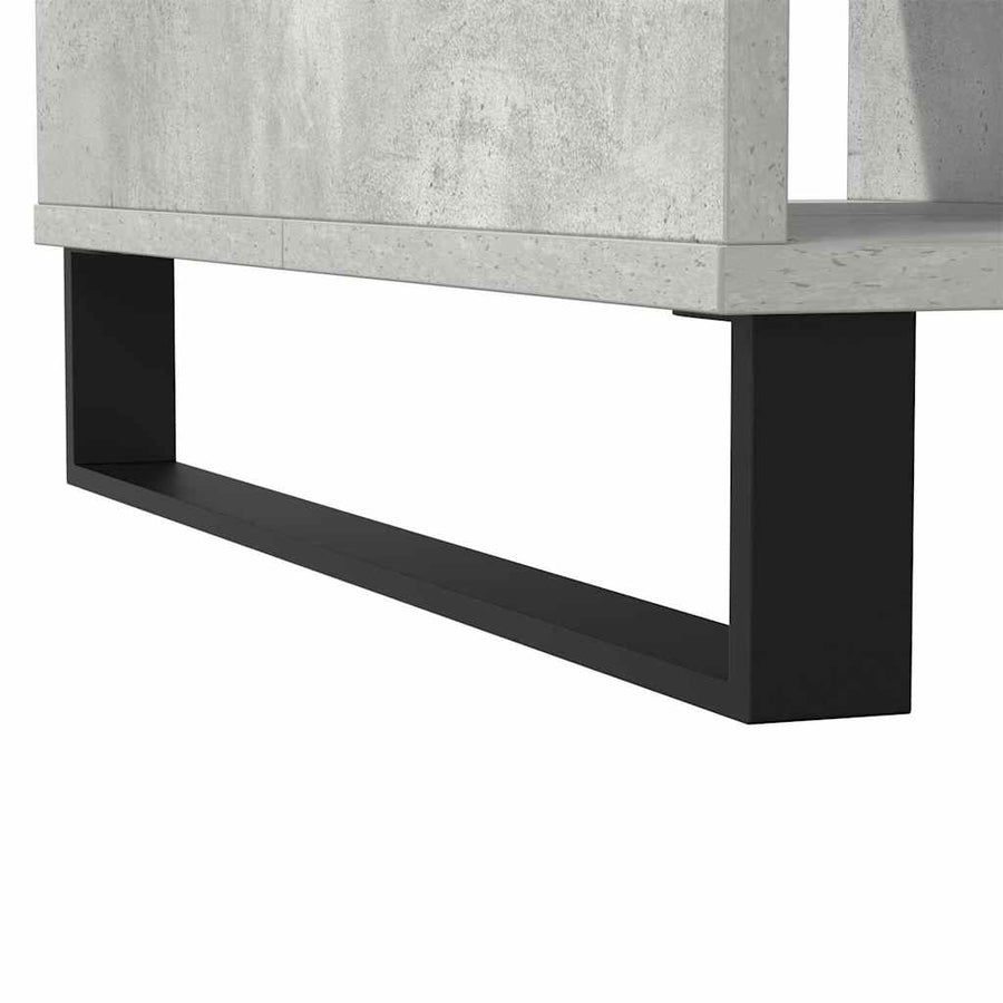 Salontafel 104x60x35 cm bewerkt hout betongrijs