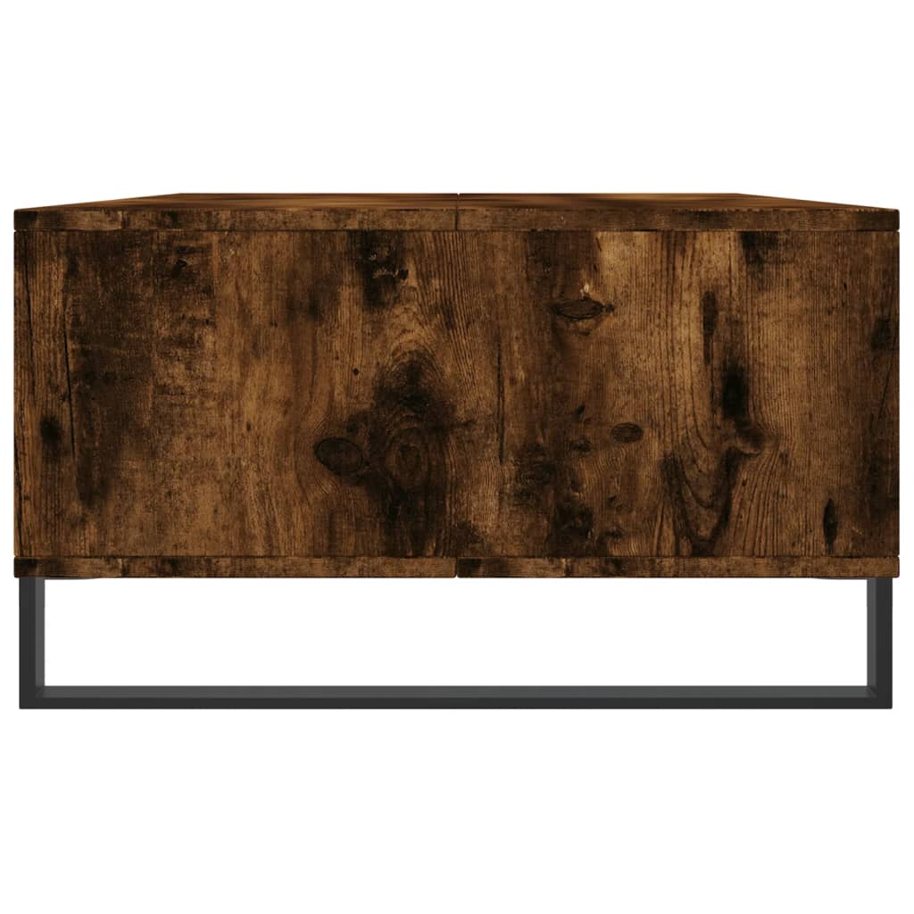 Salontafel 04X60X35 Cm Bewerkt Hout Kleurig Gerookt eiken