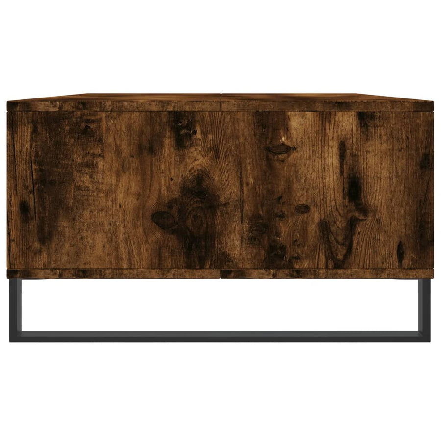 Salontafel 04X60X35 Cm Bewerkt Hout Kleurig Gerookt eiken