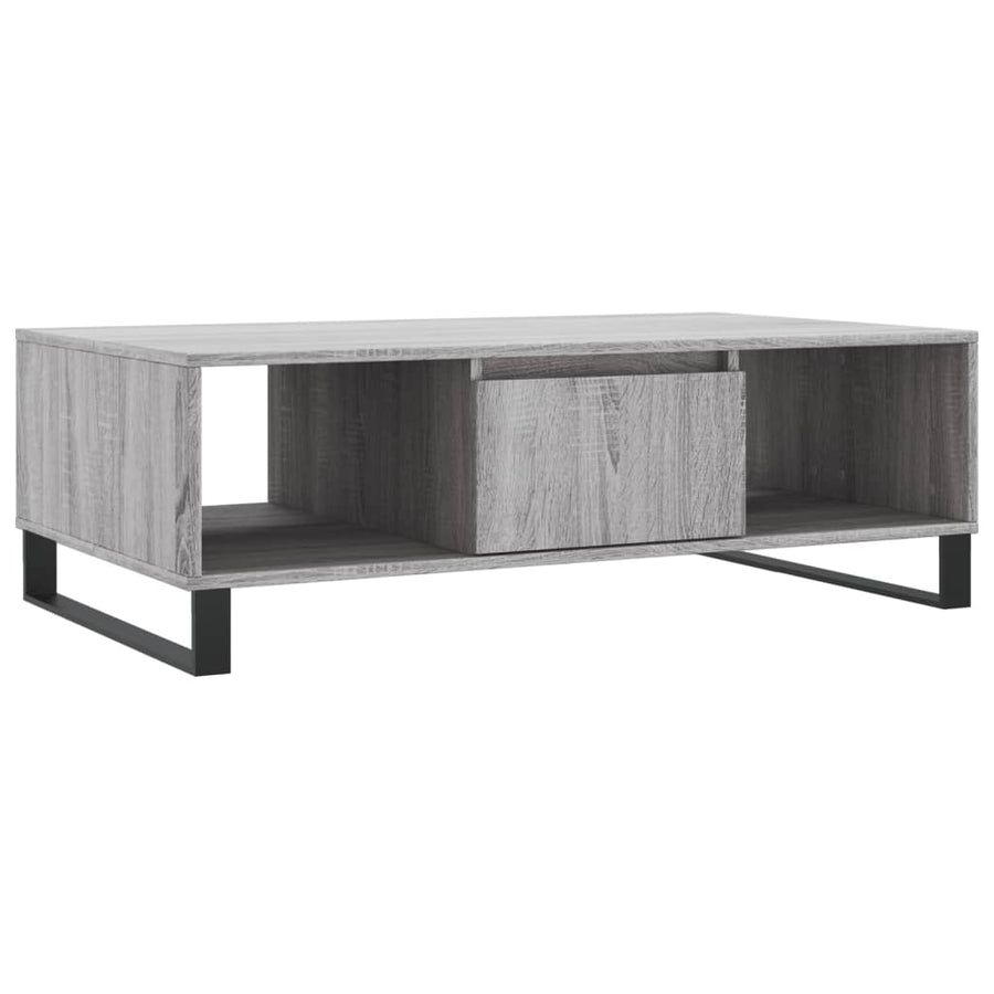 Salontafel 04X60X35 Cm Bewerkt Hout Grijs sonoma