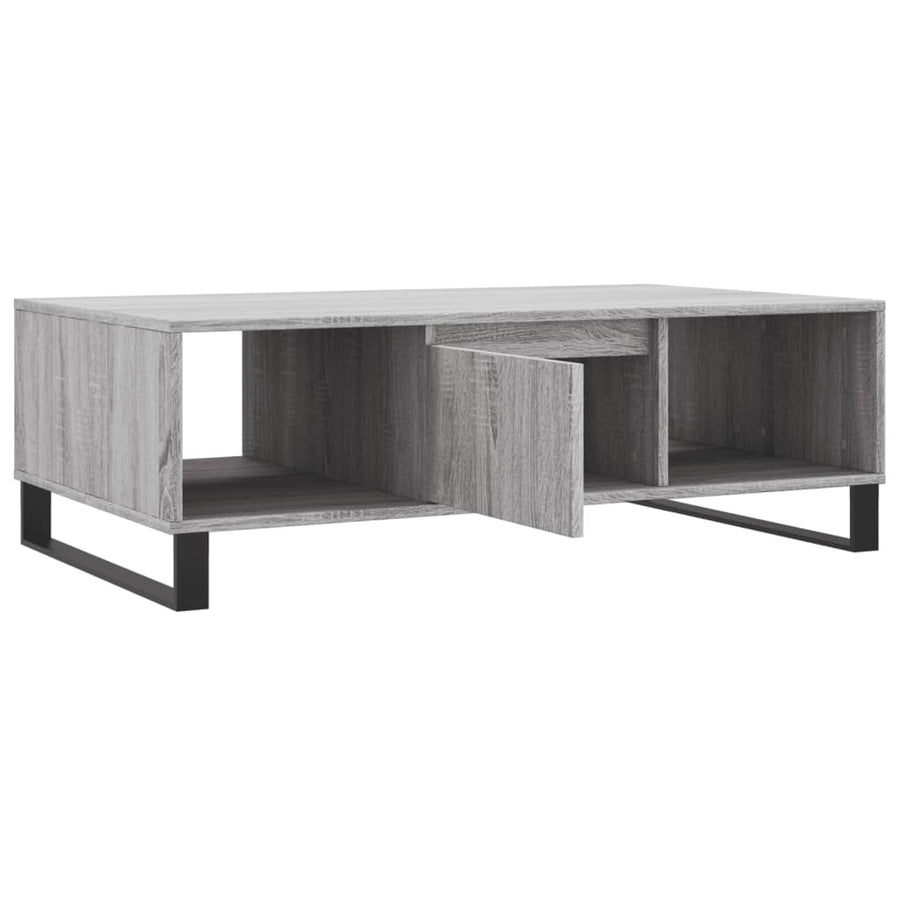 Salontafel 04X60X35 Cm Bewerkt Hout Grijs sonoma