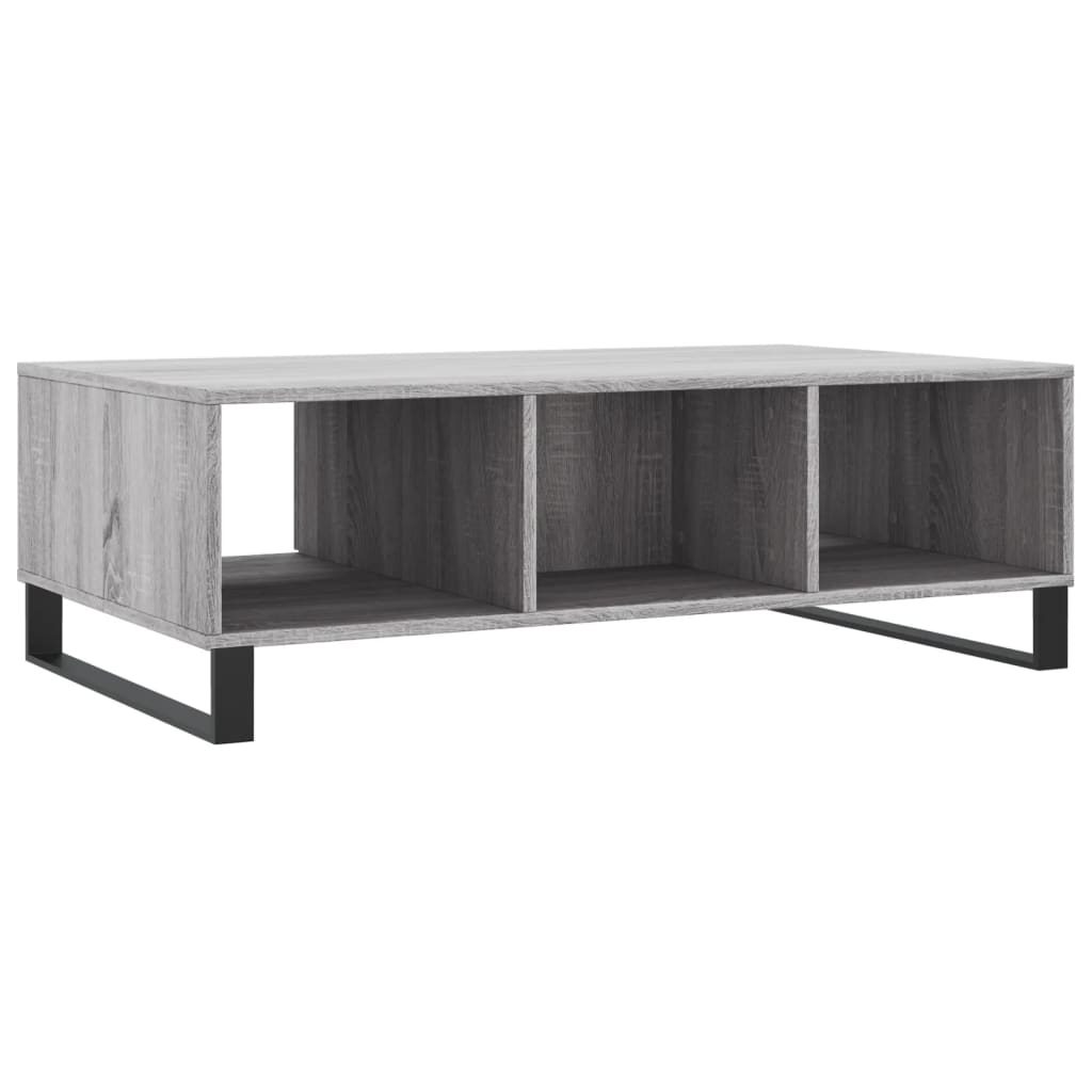 Salontafel 04X60X35 Cm Bewerkt Hout Grijs sonoma