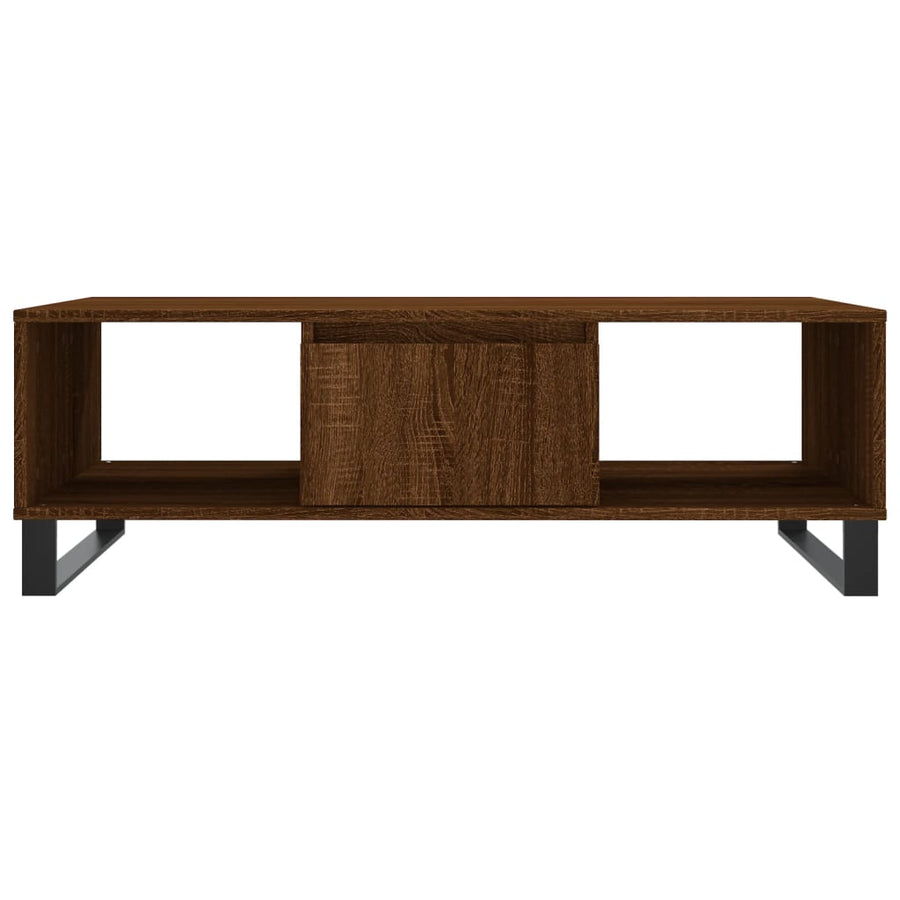 Salontafel 04X60X35 Cm Bewerkt Hout Bruineiken