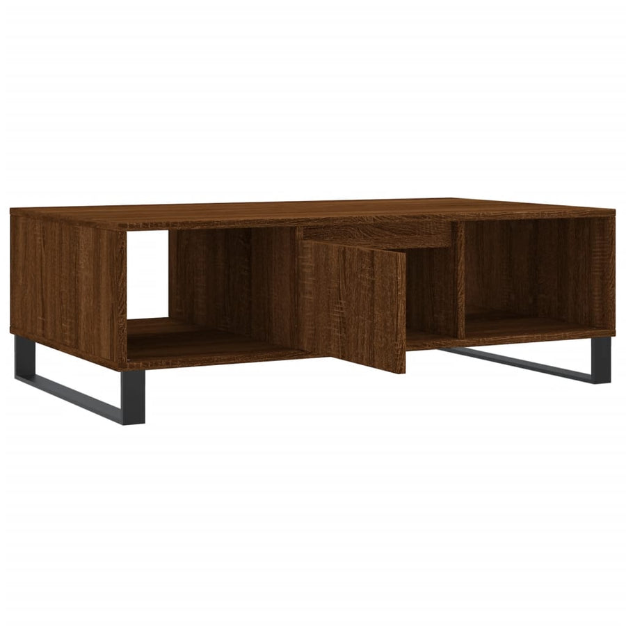 Salontafel 04X60X35 Cm Bewerkt Hout Bruineiken