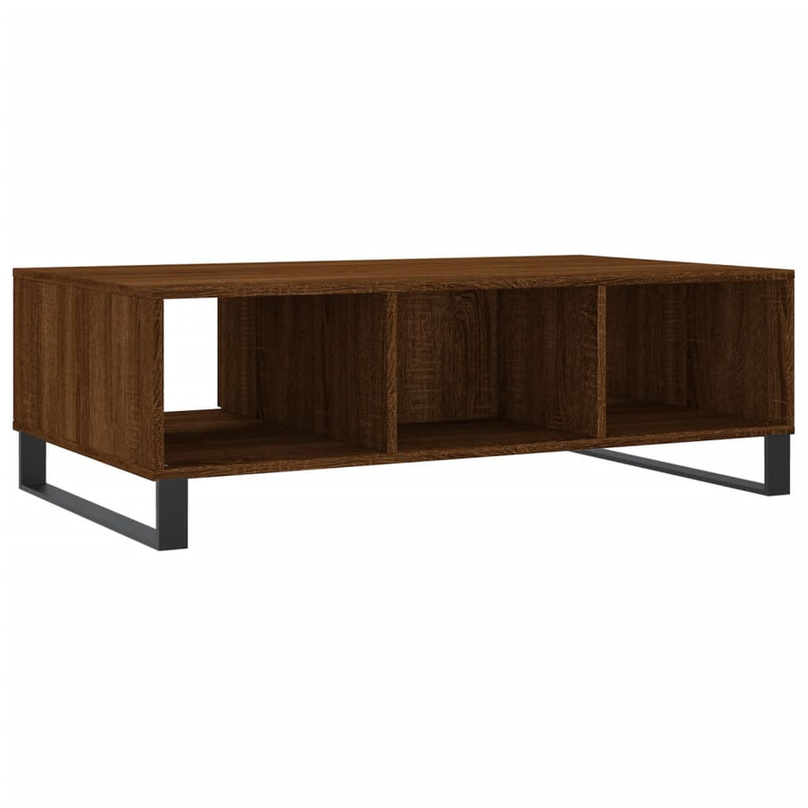 Salontafel 04X60X35 Cm Bewerkt Hout Bruineiken