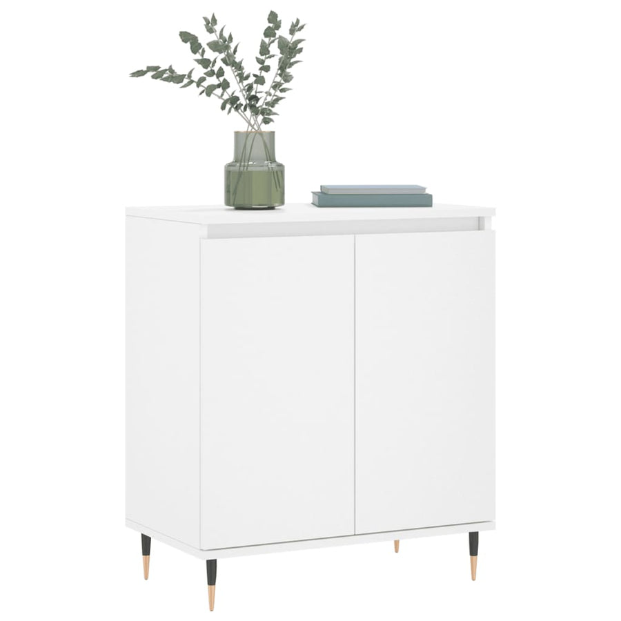 Dressoir 60X35X70 Cm Bewerkt Hout Wit