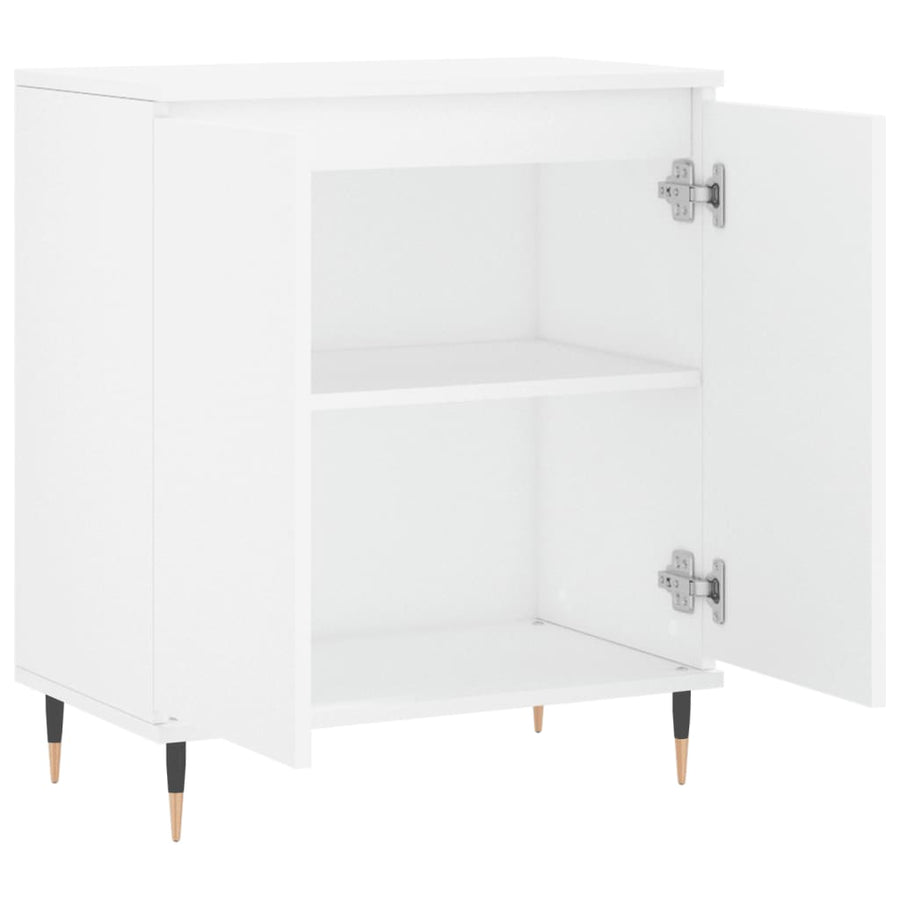 Dressoir 60X35X70 Cm Bewerkt Hout Wit