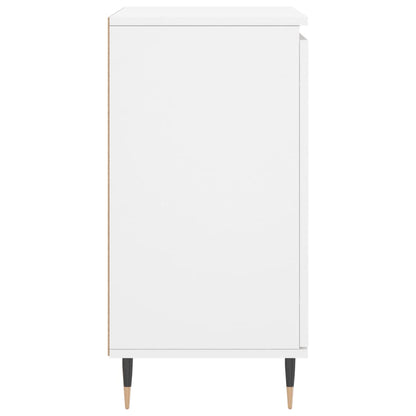 Dressoir 60X35X70 Cm Bewerkt Hout Wit