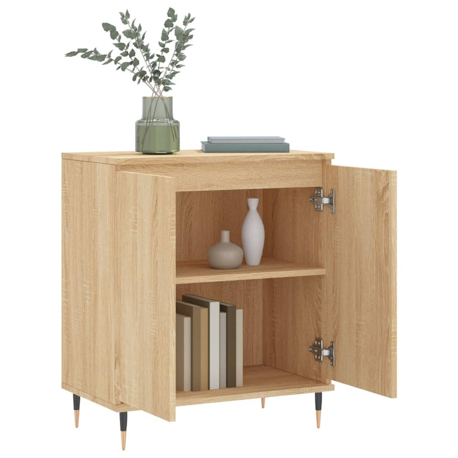 Dressoir 60x35x70 cm bewerkt hout sonoma eikenkleurig