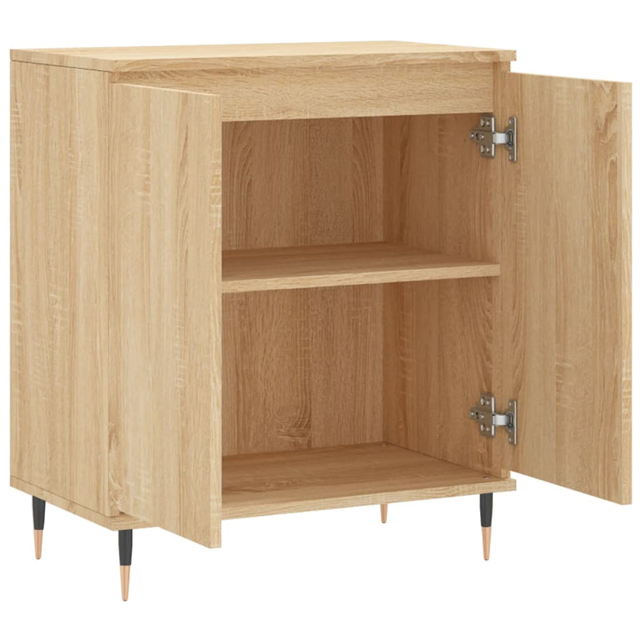 Dressoir 60x35x70 cm bewerkt hout sonoma eikenkleurig