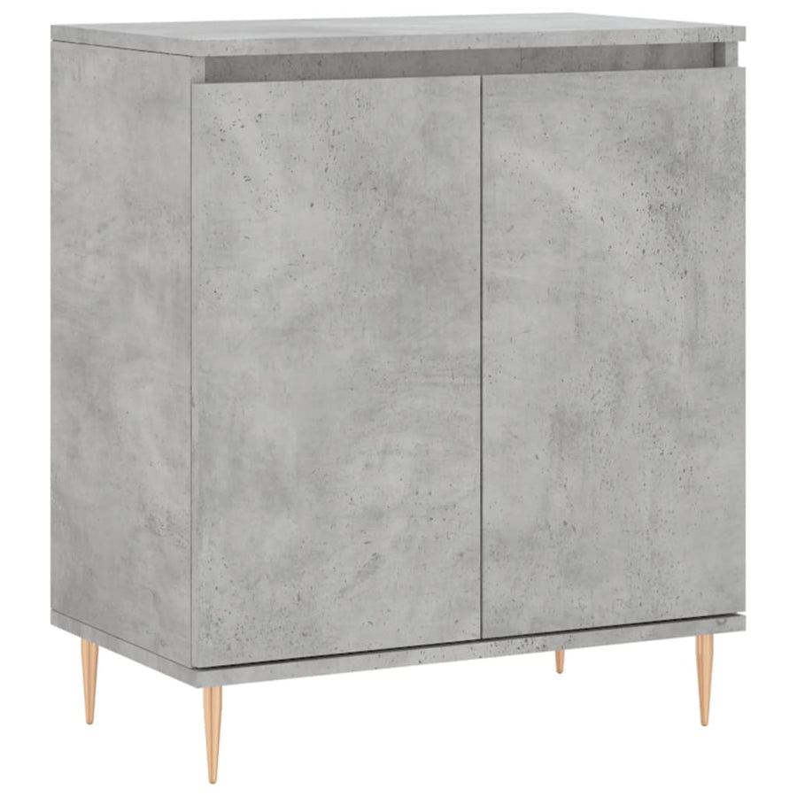 Dressoir 60X35X70 Cm Bewerkt Hout Betongrijs