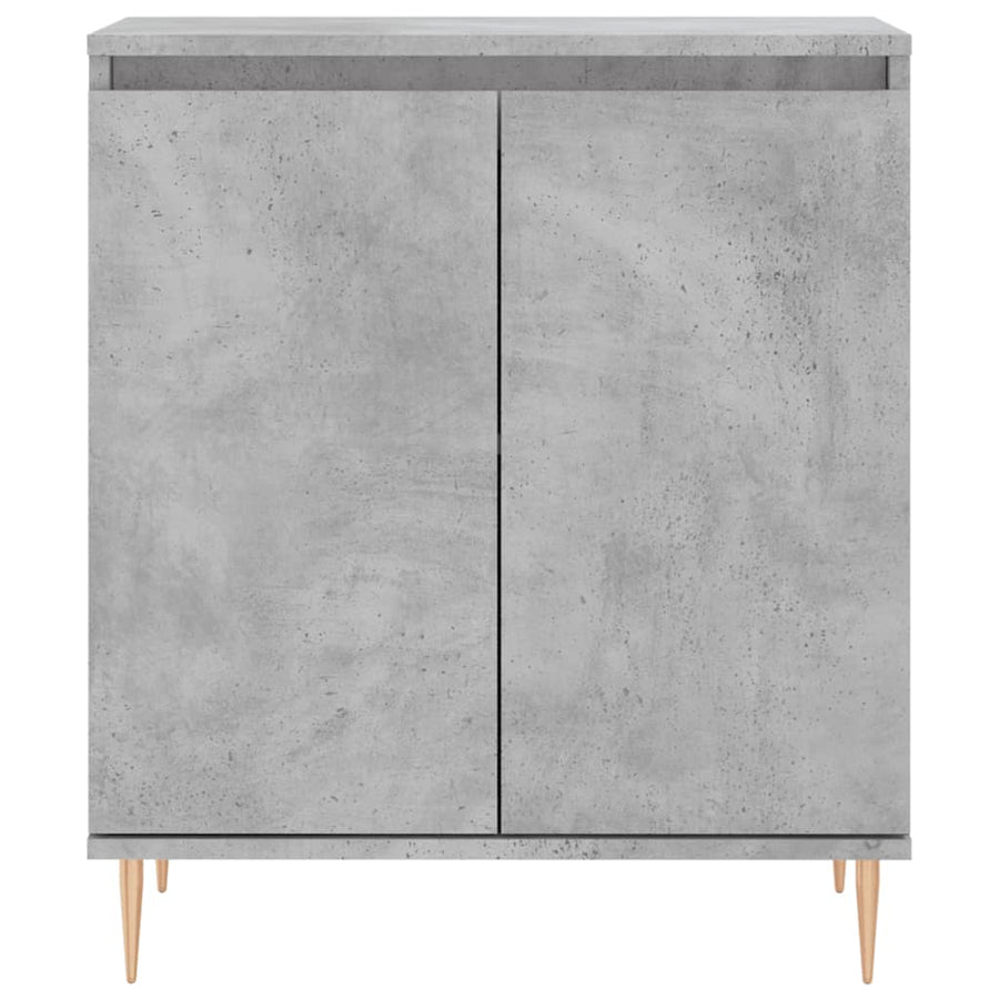 Dressoir 60X35X70 Cm Bewerkt Hout Betongrijs