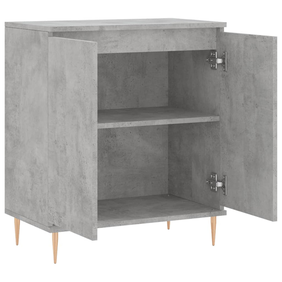 Dressoir 60X35X70 Cm Bewerkt Hout Betongrijs