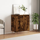 Sideboard 60x35x70 cm carved wood smoked oak look