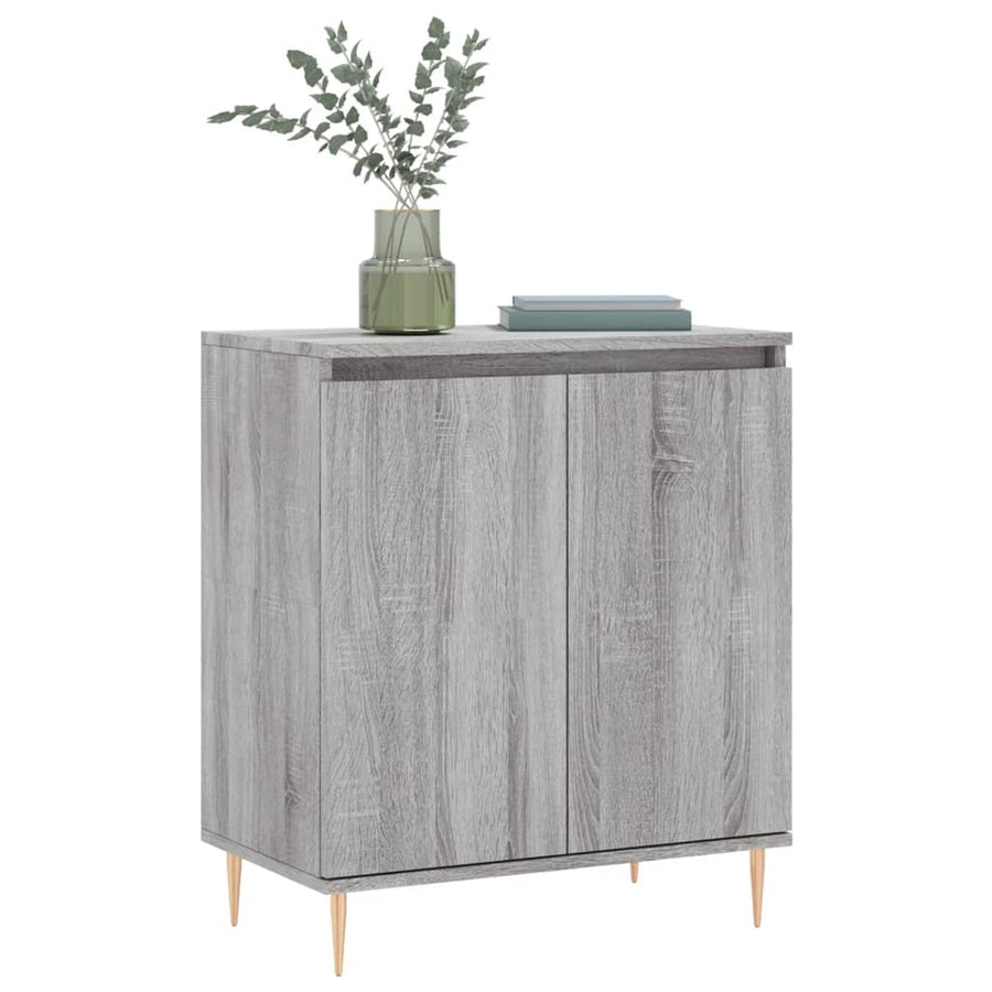 Dressoir 60X30X75 Cm Bewerkt Hout Grijs Sonoma Eikenkleurig