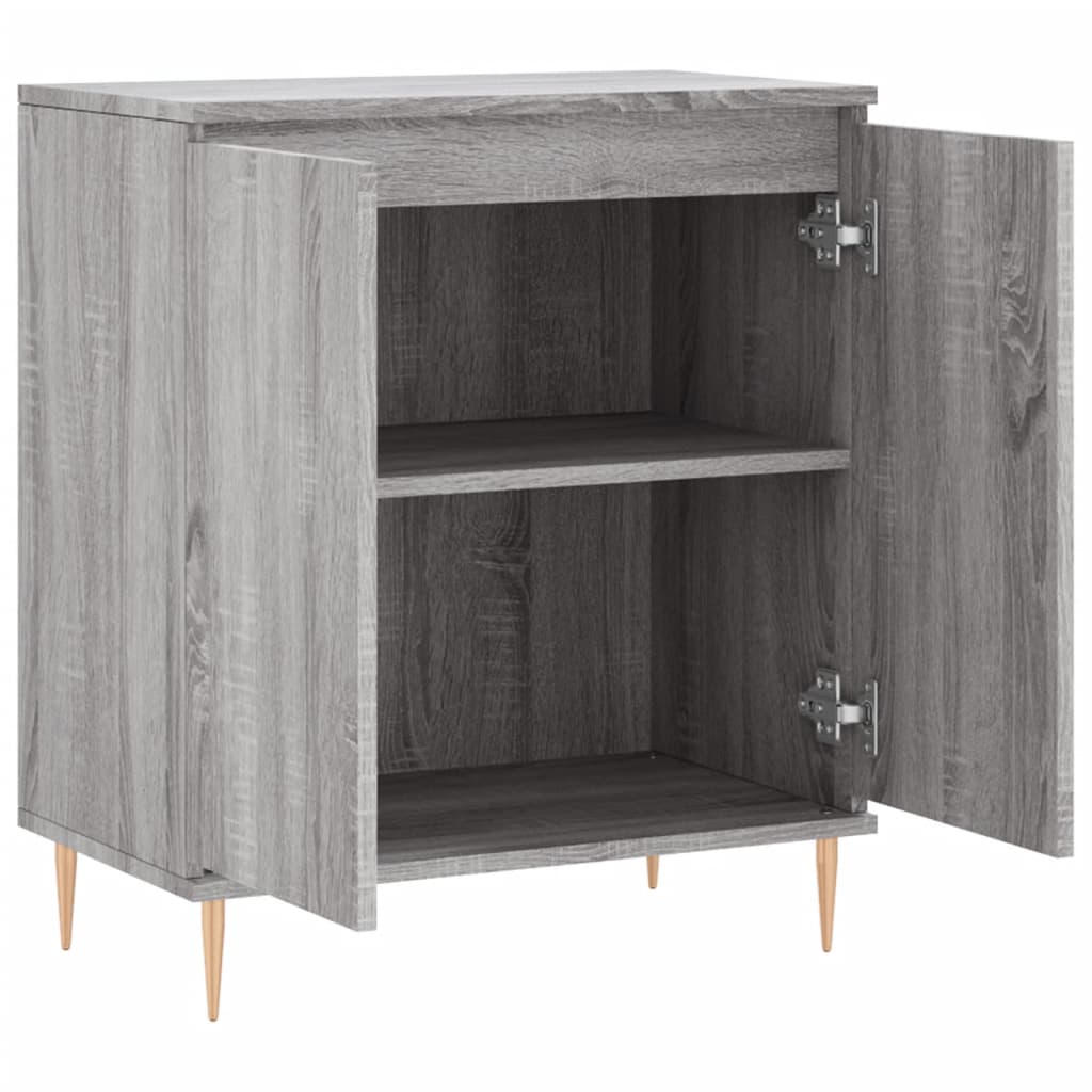 Dressoir 60X30X75 Cm Bewerkt Hout Grijs Sonoma Eikenkleurig